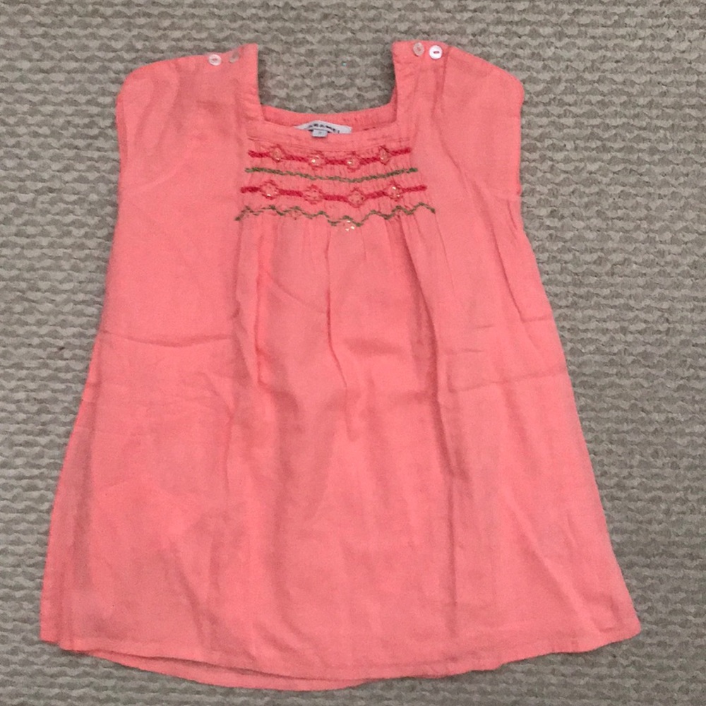 EUC Caramel Baby smocked embroidered dress, 2